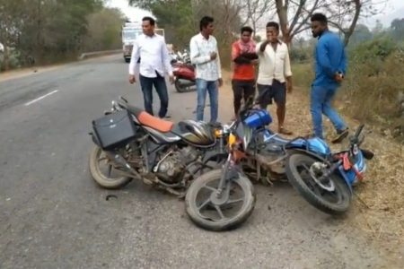 ଦୁଇ ବାଇକ ମଧ୍ୟରେ ଧକ୍କା, ଜଣେ ଗୁରୁତର